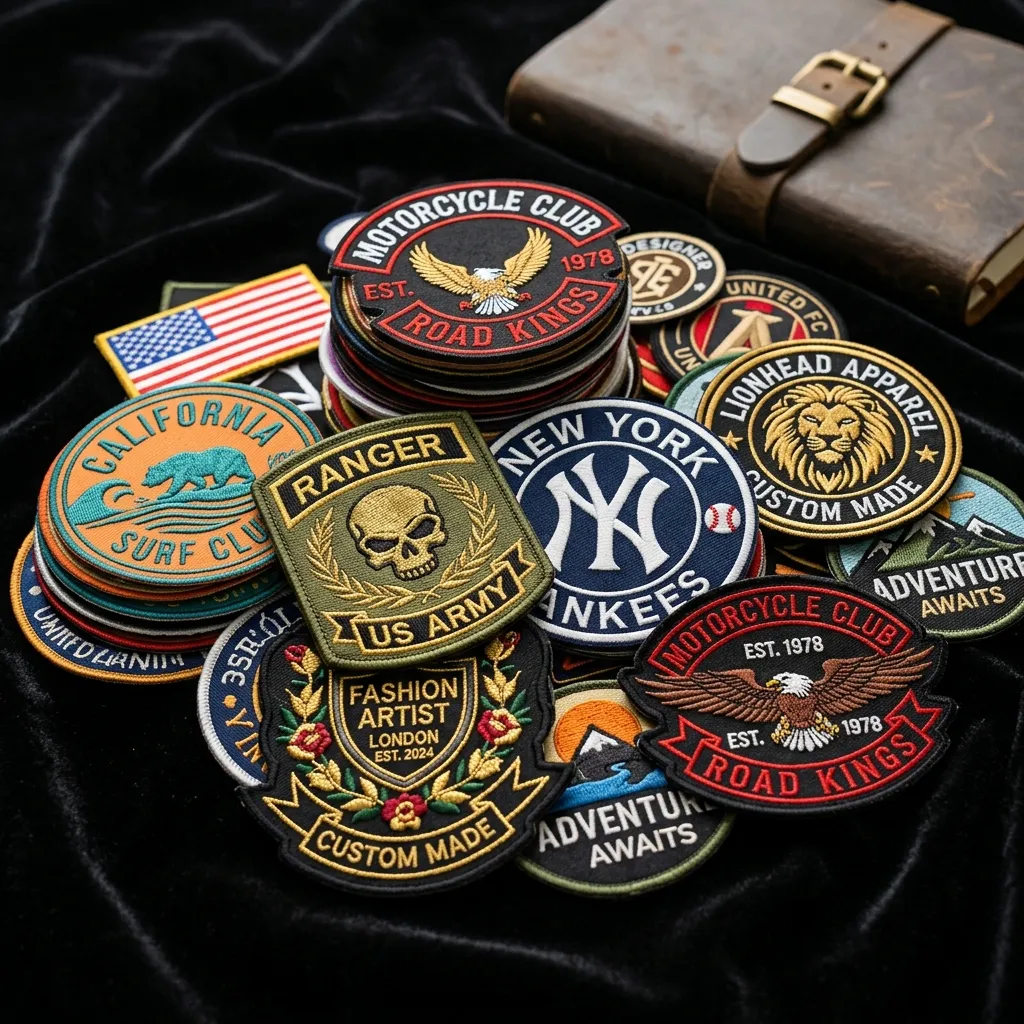 Custom embroidered patches made in bulk for USA by Quantum Digitizing